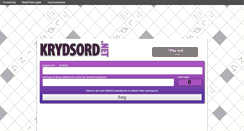 Desktop Screenshot of krydsord.net