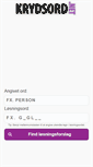 Mobile Screenshot of krydsord.net