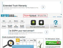 Tablet Screenshot of krydsord.dk